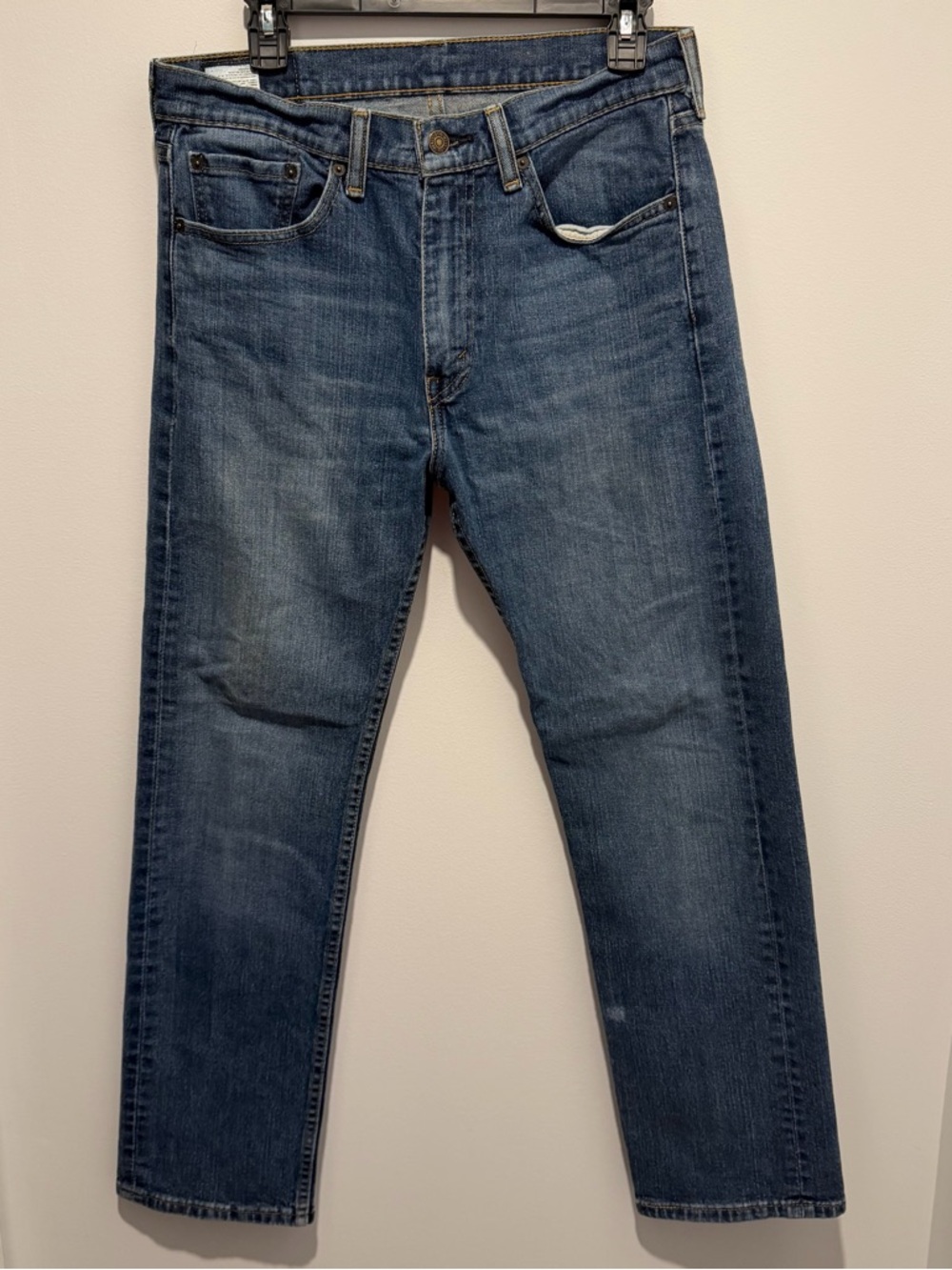 Levi's 505 Blue Jeans 32x30 Medium Wash Straight Leg Western Denim